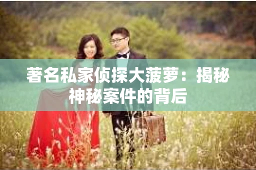 著名私家侦探大菠萝：揭秘神秘案件的背后