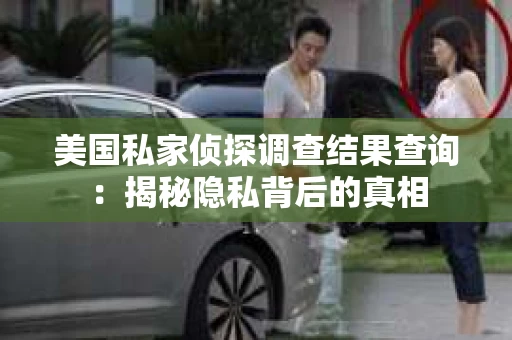 美国私家侦探调查结果查询：揭秘隐私背后的真相
