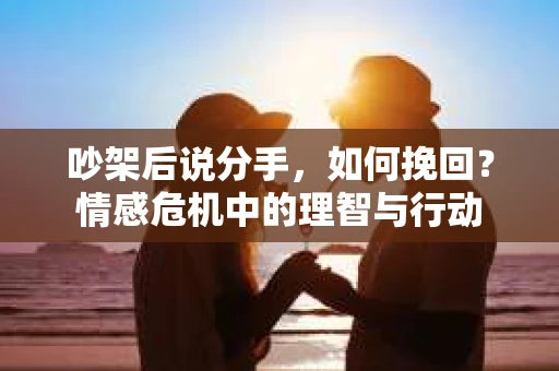吵架后说分手，如何挽回？情感危机中的理智与行动