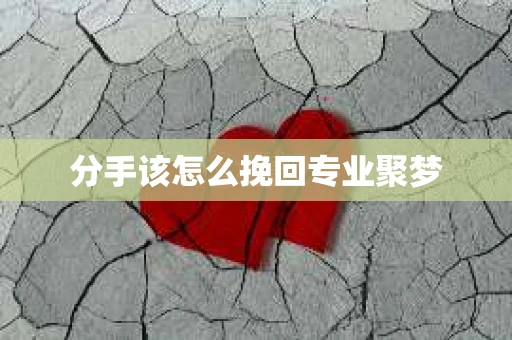 分手该怎么挽回专业聚梦