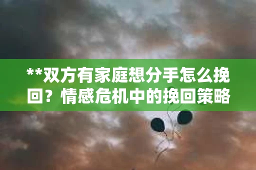 **双方有家庭想分手怎么挽回？情感危机中的挽回策略**
