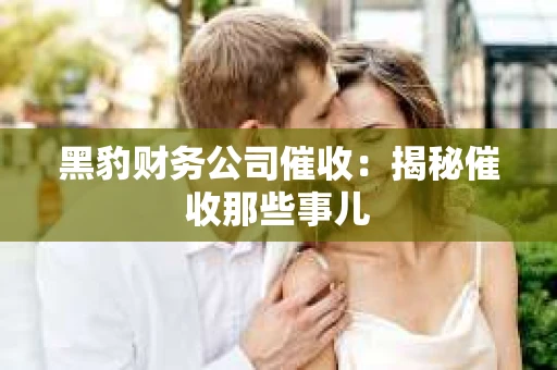 黑豹财务公司催收：揭秘催收那些事儿