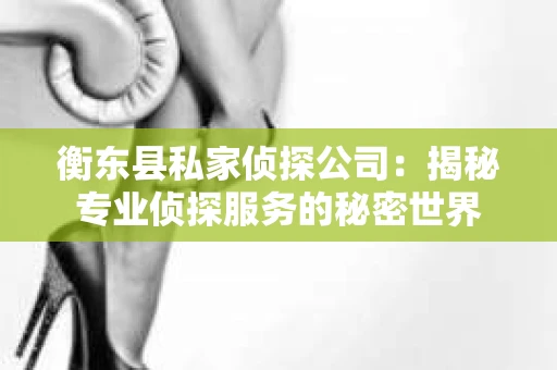 衡东县私家侦探公司：揭秘专业侦探服务的秘密世界