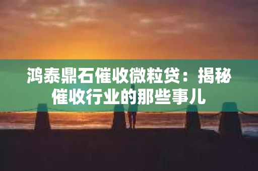 鸿泰鼎石催收微粒贷：揭秘催收行业的那些事儿