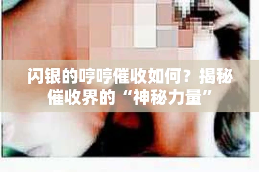 闪银的哼哼催收如何？揭秘催收界的“神秘力量”
