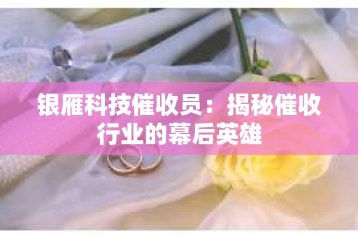 银雁科技催收员：揭秘催收行业的幕后英雄
