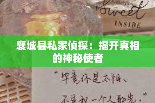 襄城县私家侦探：揭开真相的神秘使者